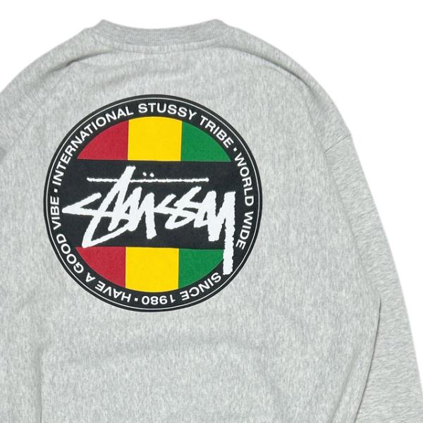 STUSSY ステューシー CLASSIC DOT CREW クルースウェット ASH STUSSY ステューシー CLASSIC DOT CREW クルースウェット ASH