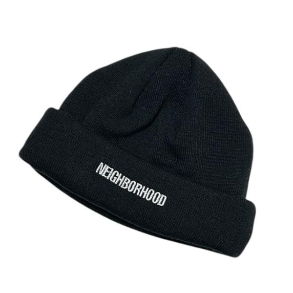 neighborhood ニット帽 NEIGHBORHOOD ネイバーフッド ブラック ニット帽 キャップ - メルカリ