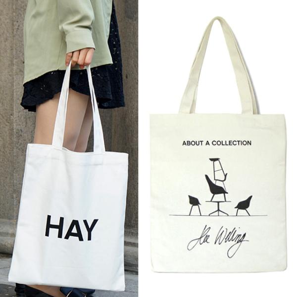 未使用 人気色 HAY エコバッグ ブラウン 大きめ キャンバス 未使用