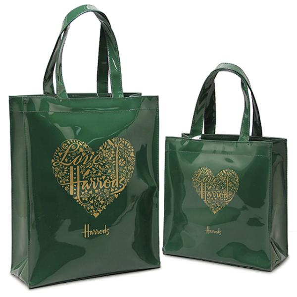Harrods 緑色 ショッピングバッグ Harrods 【送料無料】ハロッズ HARRODS 正規品 トートバッグ