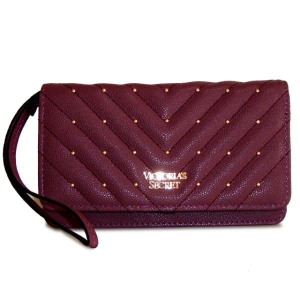 ヴィクトリアシークレット　ジップ付きラージ ウォレット ジップ付きラージ ウォレット、ブラックを購入する - Small