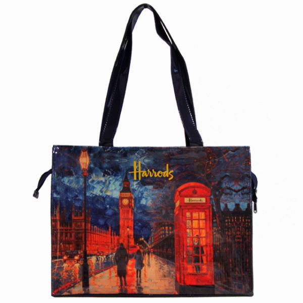 Harrods（ハロッズ） トートバッグ バック Lサイズ 大判 ショッピング