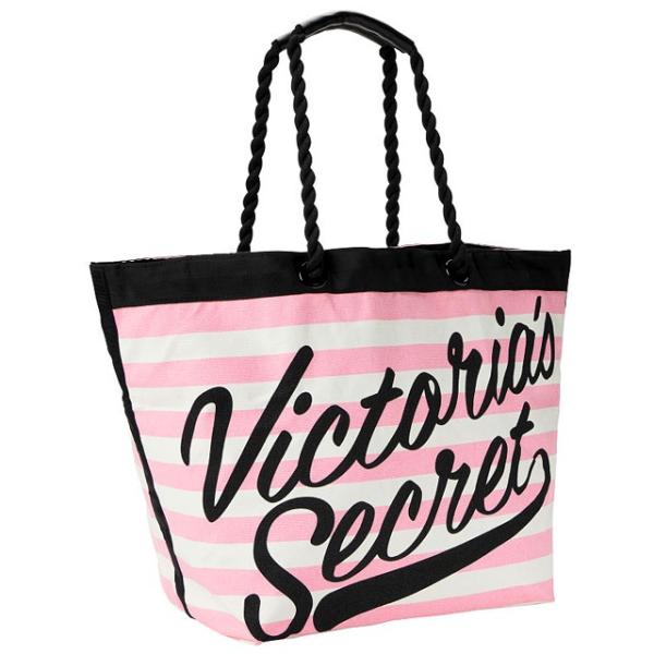 【Victoria's Secret 】ストライプトートバッグ VICTORIA'S SECRET 【送料無料】VICTORIA'S Striped Beach Tote