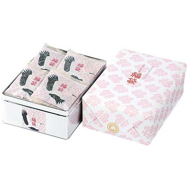 幸せをもたらすコウノトリに因んで、日本一おかき処播磨屋本店が厳選した小さな口福十選を、どうぞ存分にお楽しみください。贈答缶（10個×12袋入）