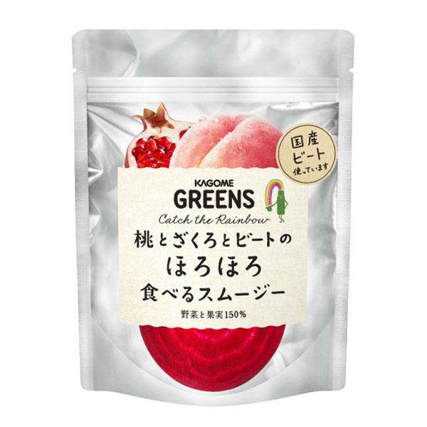 カゴメグリーンズ 桃とざくろとビートのほろほろ食べるスムージー
