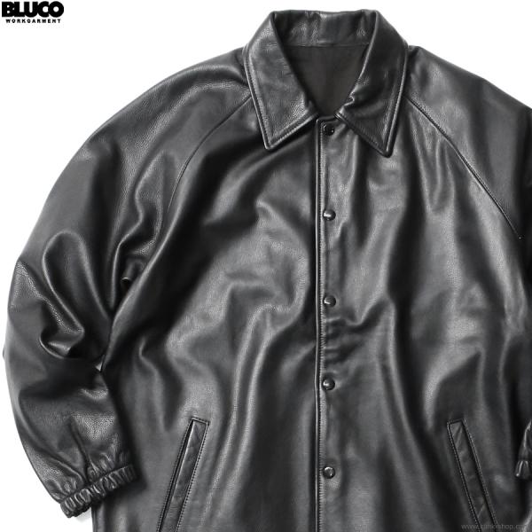 BLUCO ブルコ LEATHER COACH JACKET (BLACK) [1309] レザー