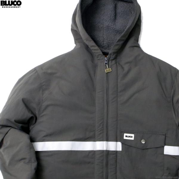 BLUCO（ブルコ） 2025年秋冬新作 BLUCO HOODED REFLECTOR JACKET (GRAY