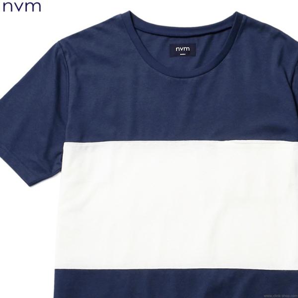 �G�k�u�C�G�� NVM FAT STRIPE SS T (NAVY×WHITE) [NVM16S-CS02] �����Y T�V���c ���� �{�[�_�[