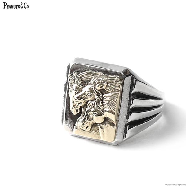 PHARAOS HORSE RING LARGE 10K シルバー925 正規品 PEANUTS＆CO ピーナッツカンパニー PEANUTS&CO. PHARAOHS HORSES