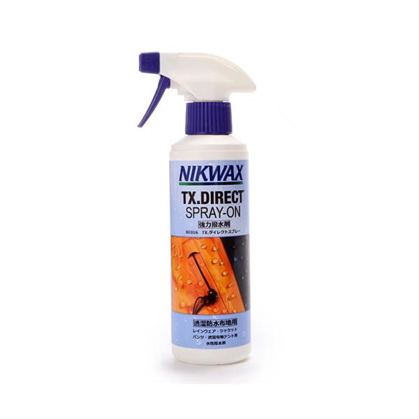 ■撥水剤（防水透湿生地用）■容量：300ml防水透湿生地に対応した撥水スプレーウェア等の裏地に吸湿性生地が使用されている場合に、表面のみに撥水加工を施す事が可能※TX.ダイレクトWASH-INの代用不可