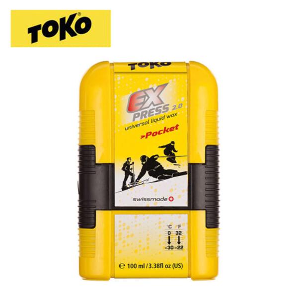 TOKO トコ ワックスエクスプレス ポケット　40g内容：40g雪温：0 〜 -30℃気温：10 〜 -30℃仕上用フェルト内臓のどんな雪質でも滑る簡易液体ワックス。いち早く環境配慮に取り組むワックスメーカー・トコを象徴するこのワックスは...