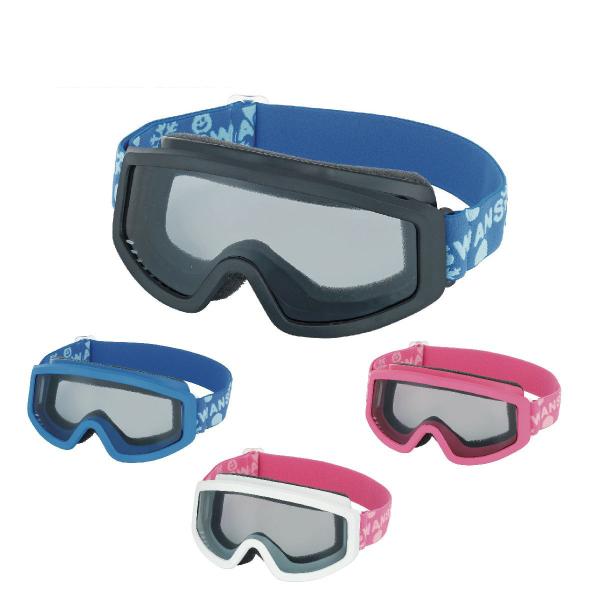 SWANS スワンズ スキーゴーグル■101-S-GRYカラー：レンズ（可視光線透過率）■BKBL：グレイ（48％）■BLBL：グレイ（48％）■PIPI：グレイ（48％）■W/PI：グレイ（48％）幼児〜小学生低学年対応モデル・紫外線透過...
