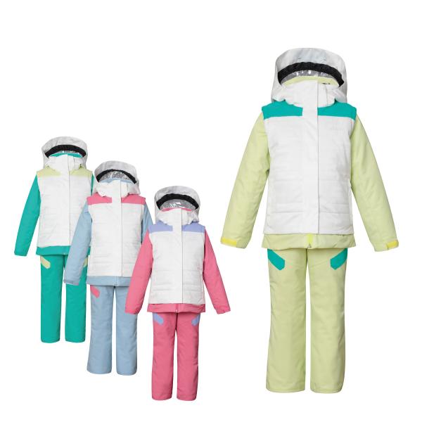 PHENIX フェニックス スキーウェア 上下セット キッズ ジュニア 2024 ESG232P90 / Crystal Flower Junior Two-piece 2023-2024