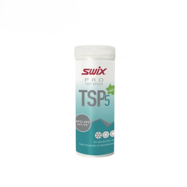 SWIX スウィックス スキー ワックス 2025 TSP05-4 / TS5 パウダーターコイズ 40g