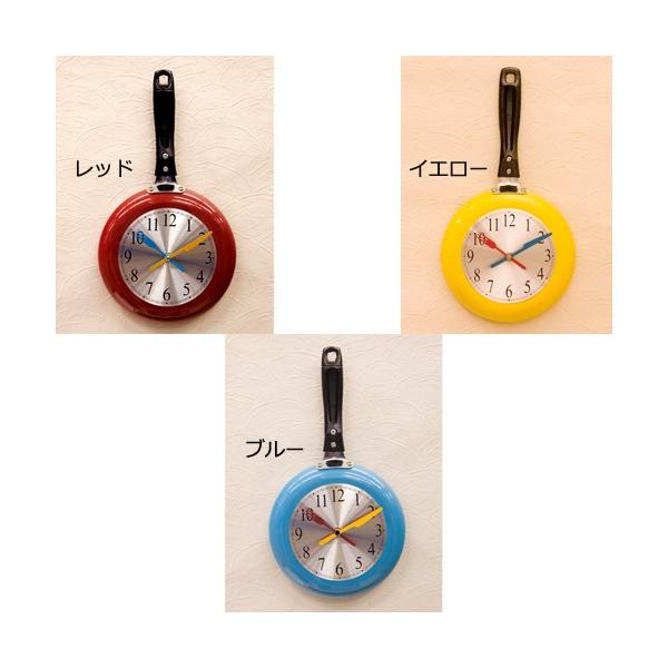 フライパン デザイン時計 デザインクロック おもしろキッチングッズ 