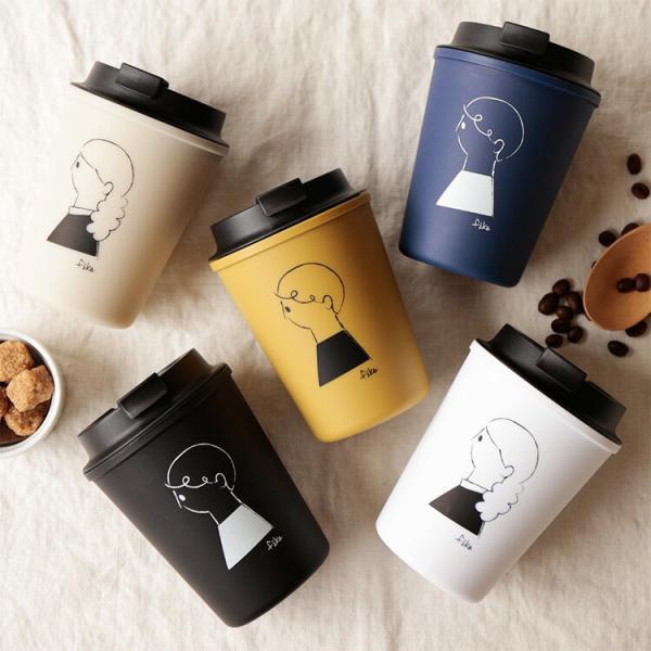 fika ウォールマグ 350ml タンブラー 蓋付き マイカップ テイクアウトカップ おしゃれ ギフト プレゼント クリスマス 耐熱 キャンプ アウトドア リバーズ