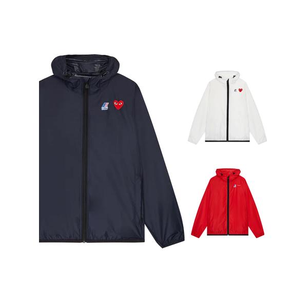 PLAY COMME des GARCONS プレイ コム デ ギャルソン x K-WAY FULL ZIP