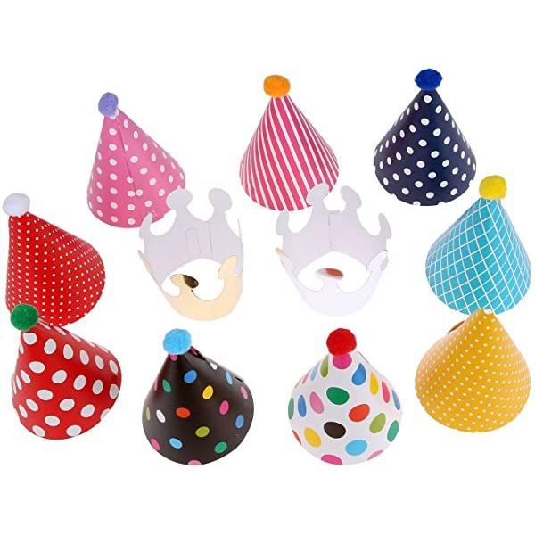 バースデー帽子 11個セット パーティー帽子 三角帽子 王冠 誕生日 お祝い パーティー小物 飾り 大人 子供兼用 送料無料 6mm B077fvr184 クロレッツ 通販 Yahoo ショッピング