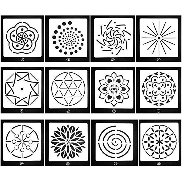 マンダラ ステンシル 描画 塗装テンプレート スクラップブック アート図面定規 子供 知育 想像力育て 塗り絵 図面ステンシル 円 6mm B07jn4876h クロレッツ 通販 Yahoo ショッピング