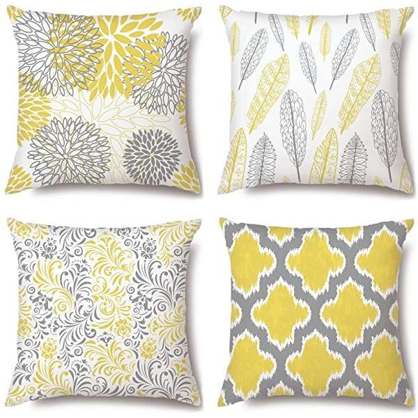 クッションカバー 45 45 北欧 4枚セット おしゃれ 可愛い 柄 花柄 幾何学模様 モダン インテリア 部屋雑貨 ソファー用クッション 6mm B08jcnk7m4 クロレッツ 通販 Yahoo ショッピング