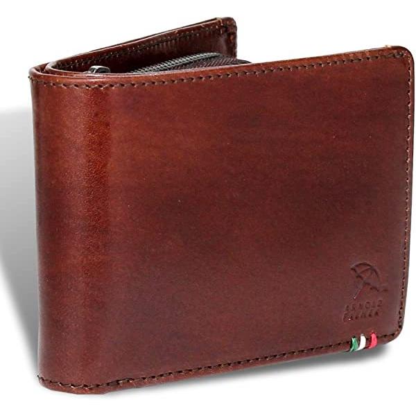 アーノルドパーマー 財布 メンズ 二つ折り財布 本革 イタリーレザー Aps 3308 Brown Z21 187g5b クロレッツ 通販 Yahoo ショッピング