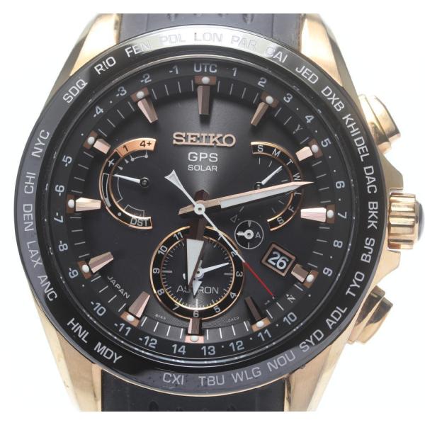 セイコー 　アストロン　GPSソーラー　SBXB055　8X53-0AC0-2 SEIKO ASTRON SBXB055 8X53-0AC0-2 GPS Solar Black Gold Plated