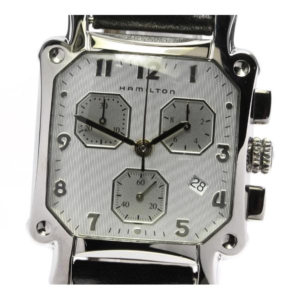 ☆美品【HAMILTON】ハミルトン ロイド デイト クロノグラフ H194120