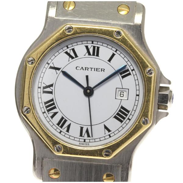 Cartierカルティエ サントスオクタゴン 自動巻き ボーイズ 腕時計 稼働 closer0510_539240