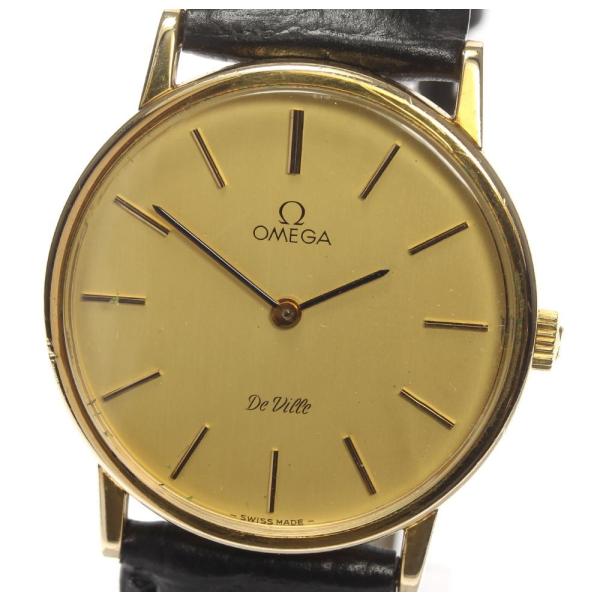 OMEGA オメガ 腕時計 ジャンク ジャンク品】OMEGA メンズ腕時計 ベゼル18金 電池交換済・不動品