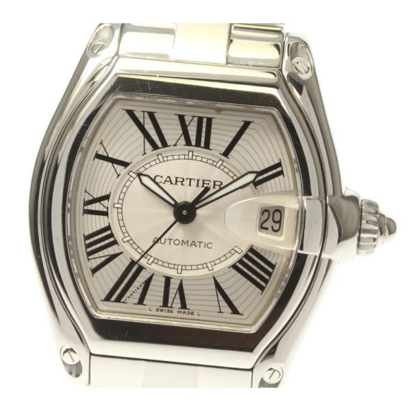 Cartier ロードスター LM W62025V 中古)CARTIER カルティエ ロードスター LM W62025V3（商品ID