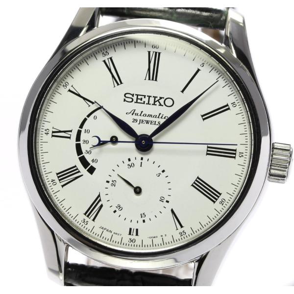 【SEIKO】セイコー プレサージュ パワーリザーブ 琺瑯ダイアル SARW011 6R27-00F0 自動巻き メンズ