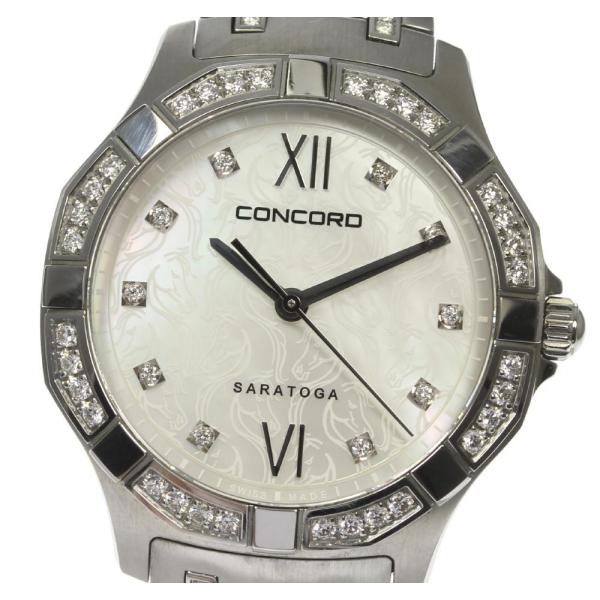 【美品・稼働品】 コンコルド Concord インプレサリオ ダイヤ デイト CONCORD（コンコルド） ☆良品【Concord】コンコルド サラトガ ダイヤ
