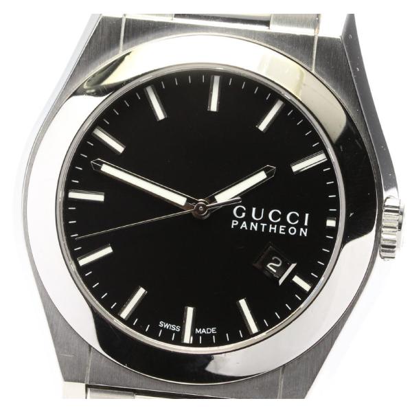 【美品/箱】GUCCI 115.2 パンテオン メンズ時計 デイト GUCCI（グッチ） 【GUCCI】グッチ パンテオン デイト 115.2/YA115209