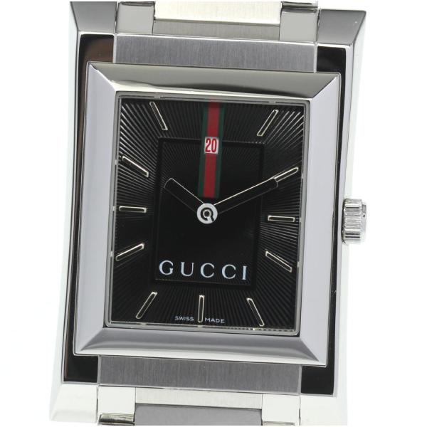GUCCI グッチ 111J スクエア GUCCI グッチ 111J スクエアファイス 腕時計 ステンレススチール