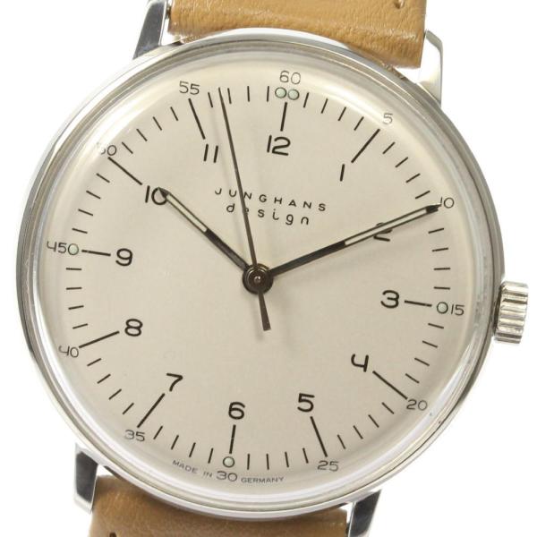 ユンハンス マックスビル 手巻き 27.3701 junghans Junghans（ユンハンス） ☆良品 箱・保付【JUNGHANS】ユンハンス