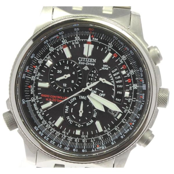 CITIZEN プロマスター ダイレクトフライト E600-T008089 CITIZEN E600-T008089 Promaster Eco-Dr Mens watch Radio Black