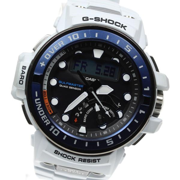 極美品 G-SHOCK GWN-Q1000 ガルフマスター 電波ソーラー CASIO（カシオ） 【CASIO】カシオ Gショック MASTER OF G ガルフ