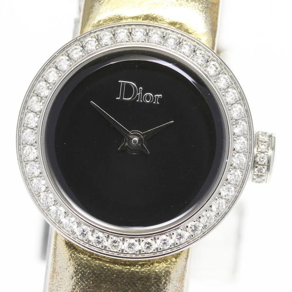 Dior ディオール 訳あり 腕時計 CHRISTIAN DIOR クリスチャンディオール デイト QZホワイト文字