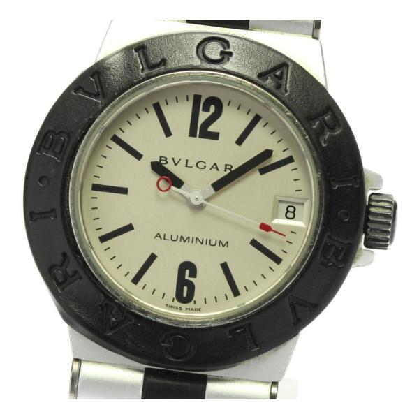BVLGARI ブルガリ　アルミニウム  AL32TA デイト　クオーツ BVLGARI 保証書付き 【BVLGARI】ブルガリ アルミニウム デイト