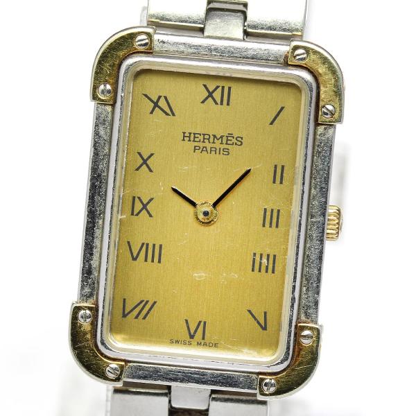 エルメス HERMES CR1.240 クロアジュール クォーツ レディース 内箱・保証書付き_898123 HERMES - エルメス HERMES CR1.240 クロアジュール クォーツ