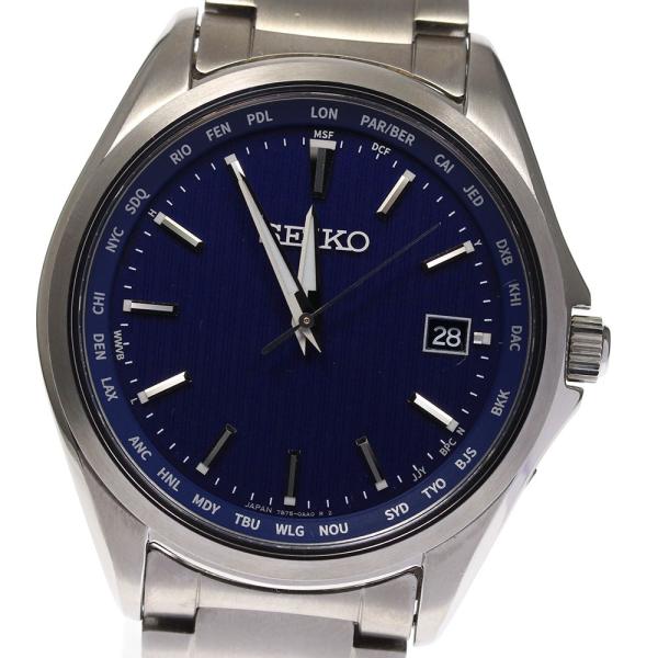 SEIKO セイコー 腕時計 7B240AB0 美品稼動 電波ソーラー チタン セイコー SEIKO セレクション 7B75-0AB0 電波ソーラー チタン - メルカリ