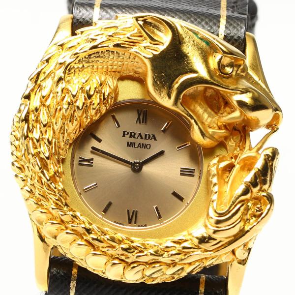 PRADA プラダ ヴィンテージ腕時計 べっ甲 稼働品 closer0510_644908