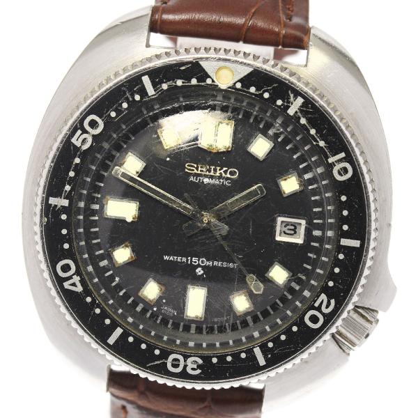 稼働SEIKO セカンドダイバー デイト6105-8110 メンズ 自動巻き closer0510_648857