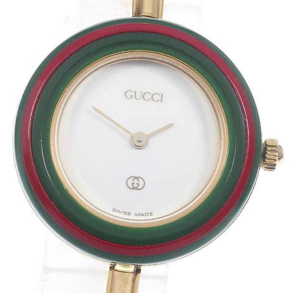 GUCCI（グッチ） GUCCI 1100-L チェンジベゼル クォーツ レディース 内