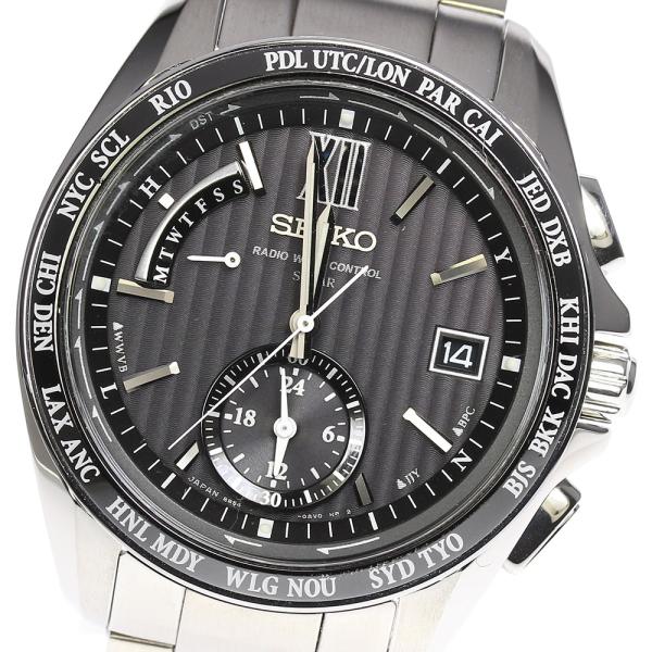 稼働品 SEIKO 8B54-0AW0 デイデイト ブライツ ワールドタイム SEIKO（セイコー） ☆良品【SEIKO】セイコー ブライツ ワールドタイム