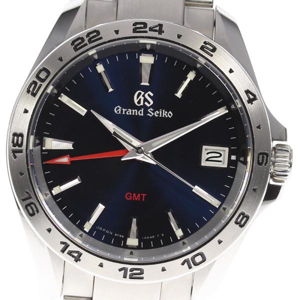 【美品】グランドセイコーGMT SBGN005 ラバーベルト付 SEIKO（セイコー） ☆極美品☆箱・保証書付き【SEIKO】セイコー