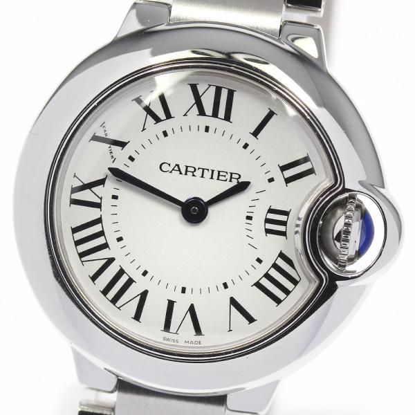 ★箱・保証書付き【CARTIER】カルティエ バロンブルーSM W69010Z4 クォーツ レディース【ev15】 Cartier（カルティエ） ☆箱・保証書付き【CARTIER】カルティエ バロン
