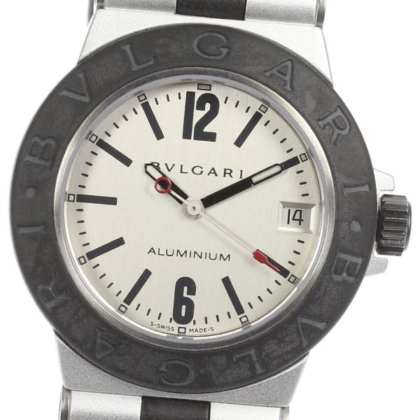 ブルガリ Bvlgari AL32TA アルミニウム シルバー クオーツ BVLGARI ☆箱・保証書付き【BVLGARI】ブルガリ アルミニウム