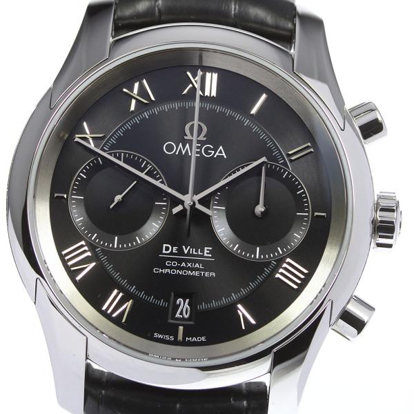 ##OMEGA オメガ デビル コーアクシャル クロノグラフ 自動巻き メンズ 431.13.42.51.01.001 ブラック OMEGA（オメガ） ☆良品☆箱・保証書付き【OMEGA】オメガ デビル