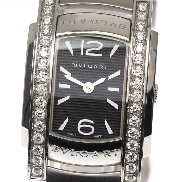 BVLGARI アショーマ　ベゼルダイアAA35S レディース　クォーツ BVLGARI ☆良品【BVLGARI】ブルガリ アショーマ サイドダイヤ